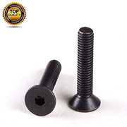 Viti a secco 20 pezzi - Viti a secco a 6 facce - M6 x 40 mm - Viti nere - Diversi tipi di viti - Inclusa chiave a ingranaggi