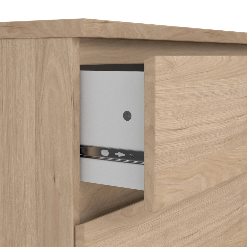 Cassettiera Kajiki, Settimino multiuso, Comò camera da letto, Mobile con cassetti, 77x50 h68 cm, Rovere