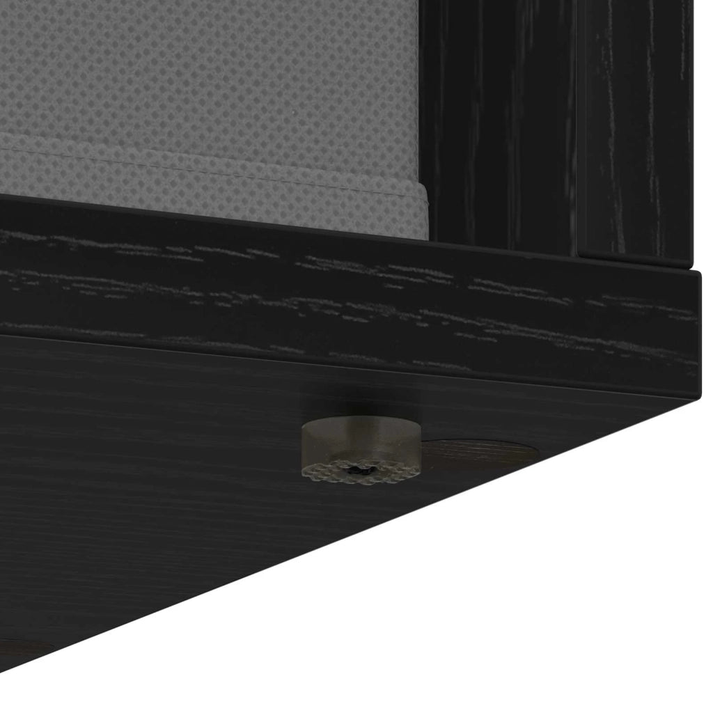 Credenza con cassetto Rovere Nero 30,5 x 27 x 84,5 cm