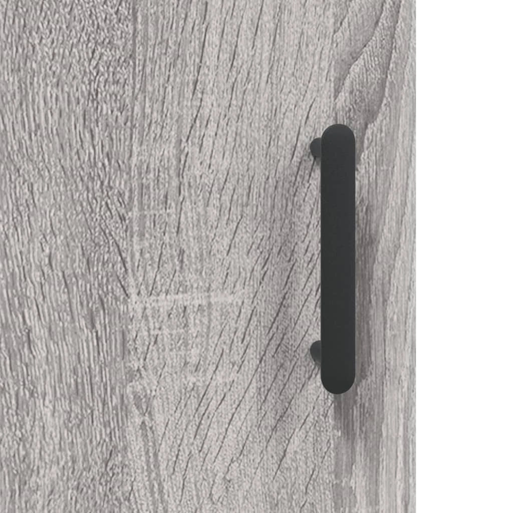 Buffet credenza cassettiera armadio mobile contenitore organizer cucina soggiorno salotto rovere Sonoma alto 34,5 x 34 x 180 cm legno ingegnerizzato grigio 02_0035218