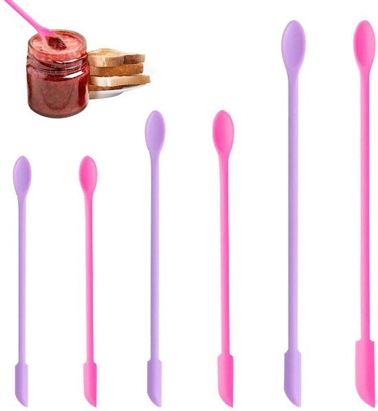 Set di spatole in silicone 6 pezzi - mini - 3 misure (10,5/15/23,5 cm) - riutilizzabile