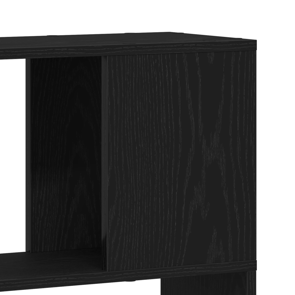 Scaffale  Nero Rovere 80x24x186 cm Legno ingegnerizzato