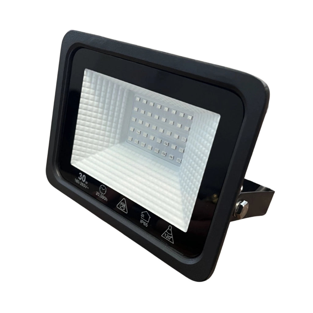 Faro Led Flood Slim Red 30W 2850 Lumen Rosso 90LM/W AC 220V 50Hz Nero IP65