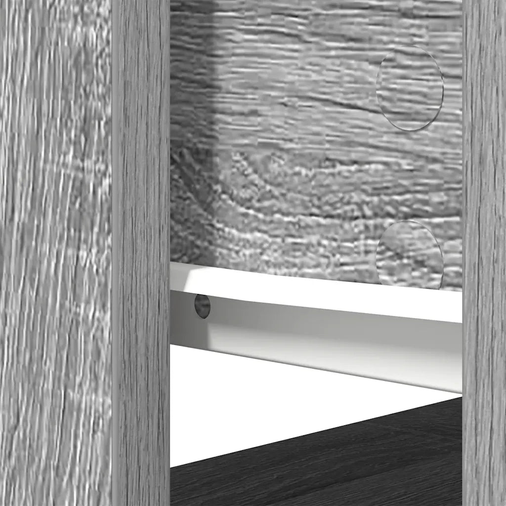 Tavolo Consolle con Cassetti Grigio Sonoma 85,5x38,5x74,5 cm 861396