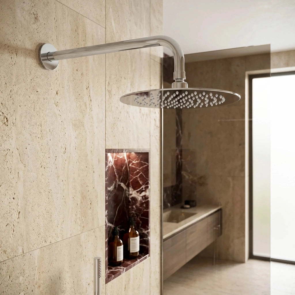 Soffione Doccia Rotondo Rea Js-p014 25cm Chrome