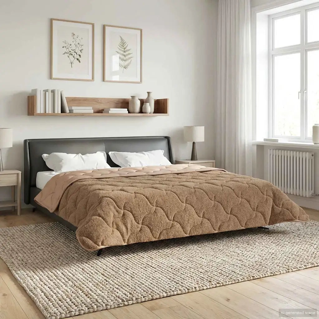 Duvet Invernale Talpa 220 x 240 cm Microfibra e Fleece Teddy 42026358