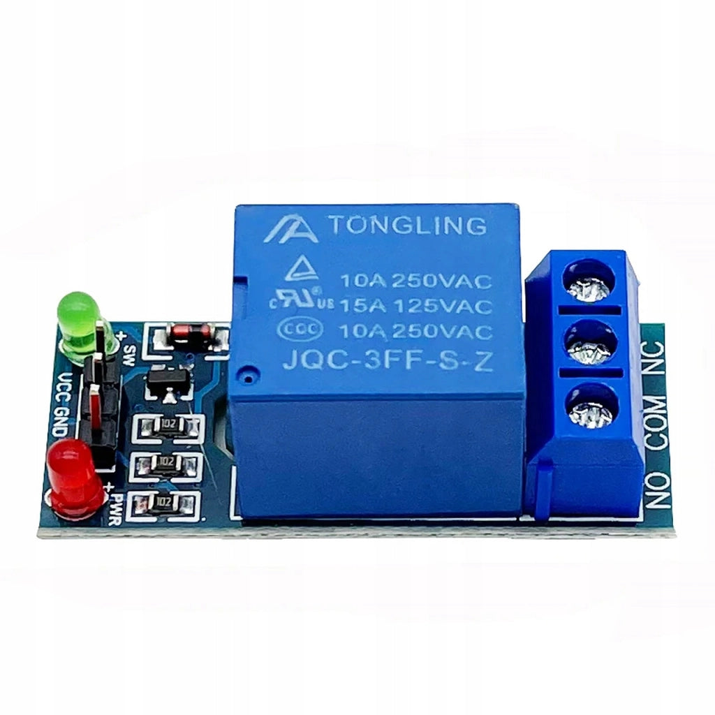 Modulo Relè 1 Canale 12V per Arduino – SPDT, Isolamento Ottico | Dimensioni 34x25x19 mm, 10A, -40°C a 85°C