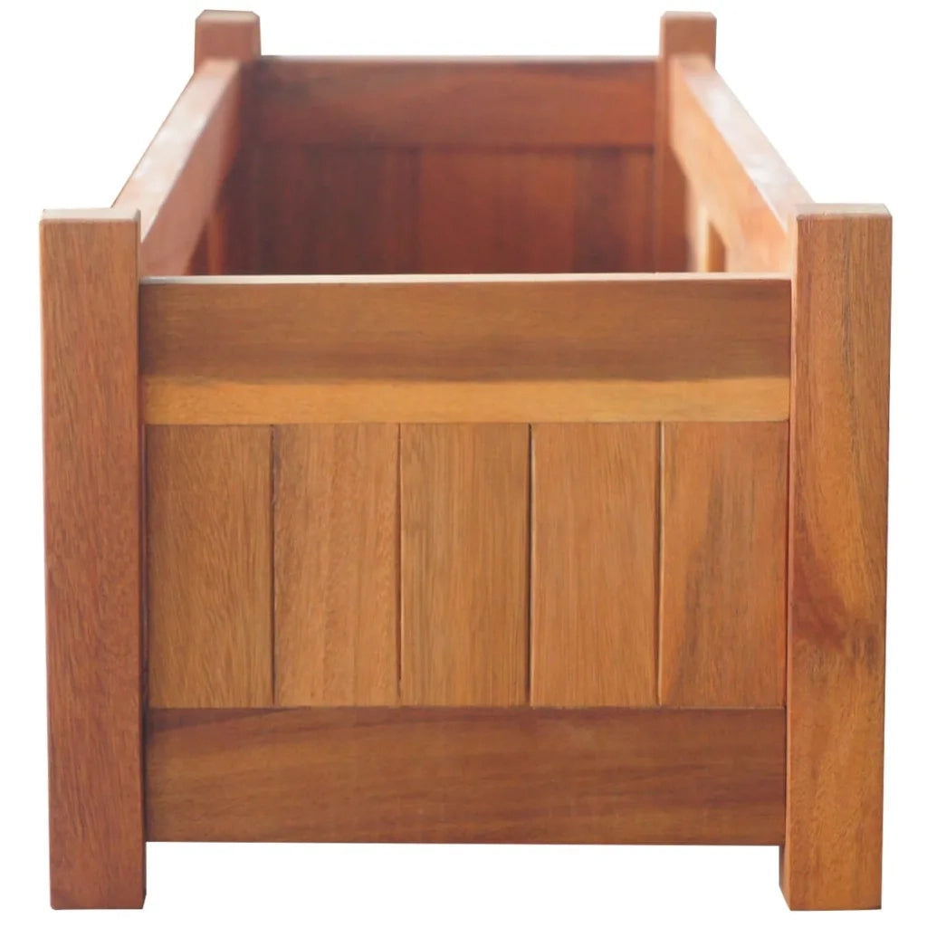 Letti Rialzati da Giardino 2 pz in Legno di Acacia 100x30x25 cm cod mxl 48918