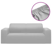 Fodera Elasticizzata Divano 2 Posti in Jersey Poliestere Grigio CFW7800368