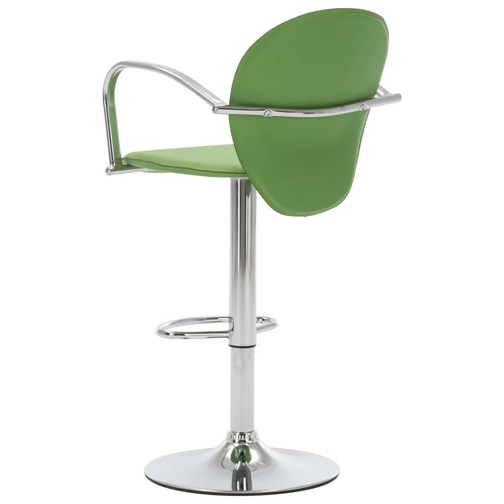 Sgabelli da Bar con Braccioli 2 pz Verdi in Similpelle cod mxl 63322