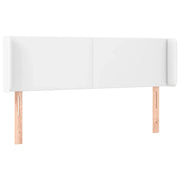 Testiera | Testata ad Orecchio Bianca 147x16x78/88 cm in Similpelle