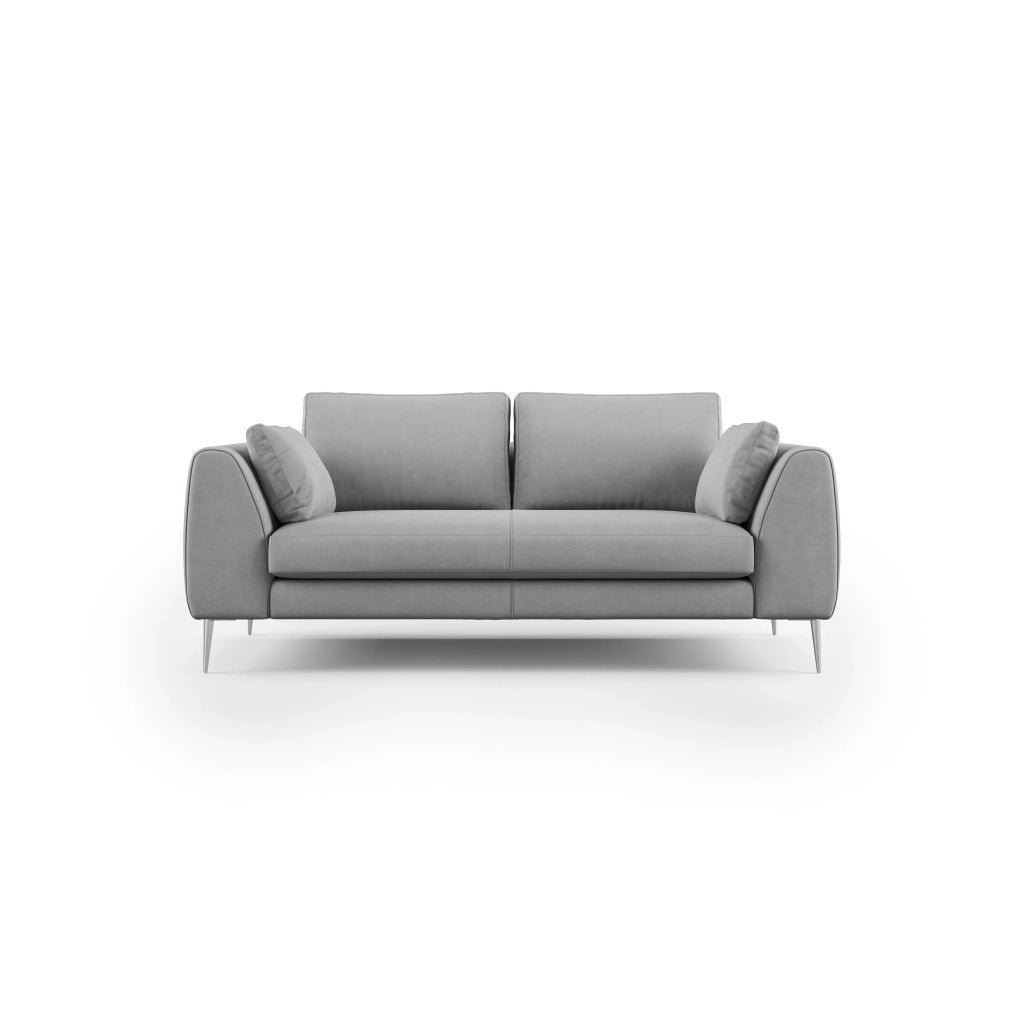 Plano Divano moderno in microfibra tecnica smacchiabile T11 176 cm grigio
