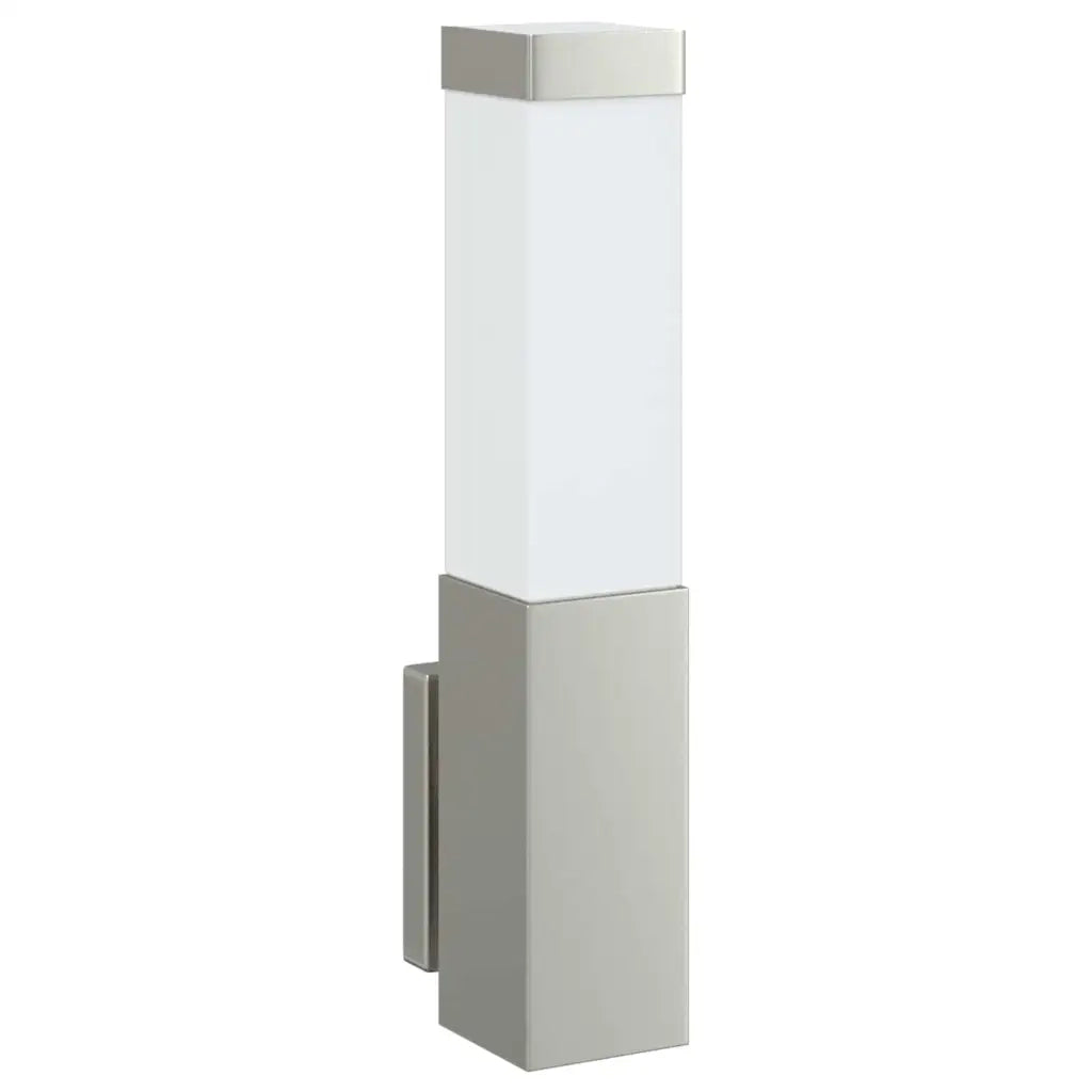 Lampada da Parete Esterna 2 pz Argento 10.5 x 6 x 33 cm CFW5366360