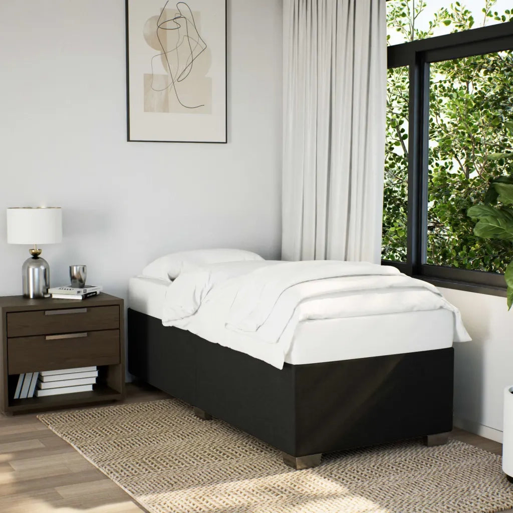Giroletto senza Materasso Nero 80x200 cm Tessuto