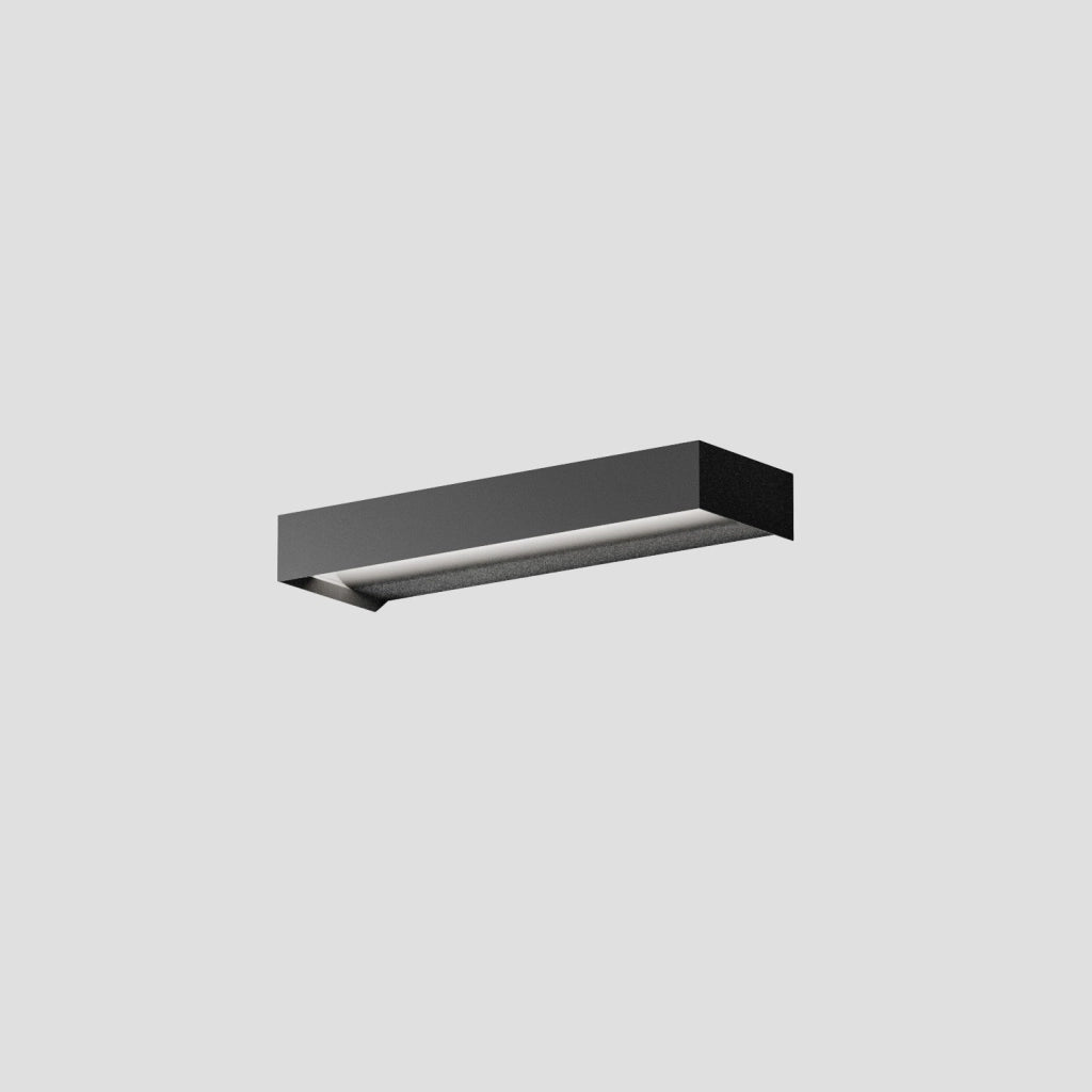 Lampada a Parete GAP551 Gealuce - Applique LED 10W Dimmerabile, 550lm, 3000K, Luce Diretta, IP20, Alluminio Nero Opaco