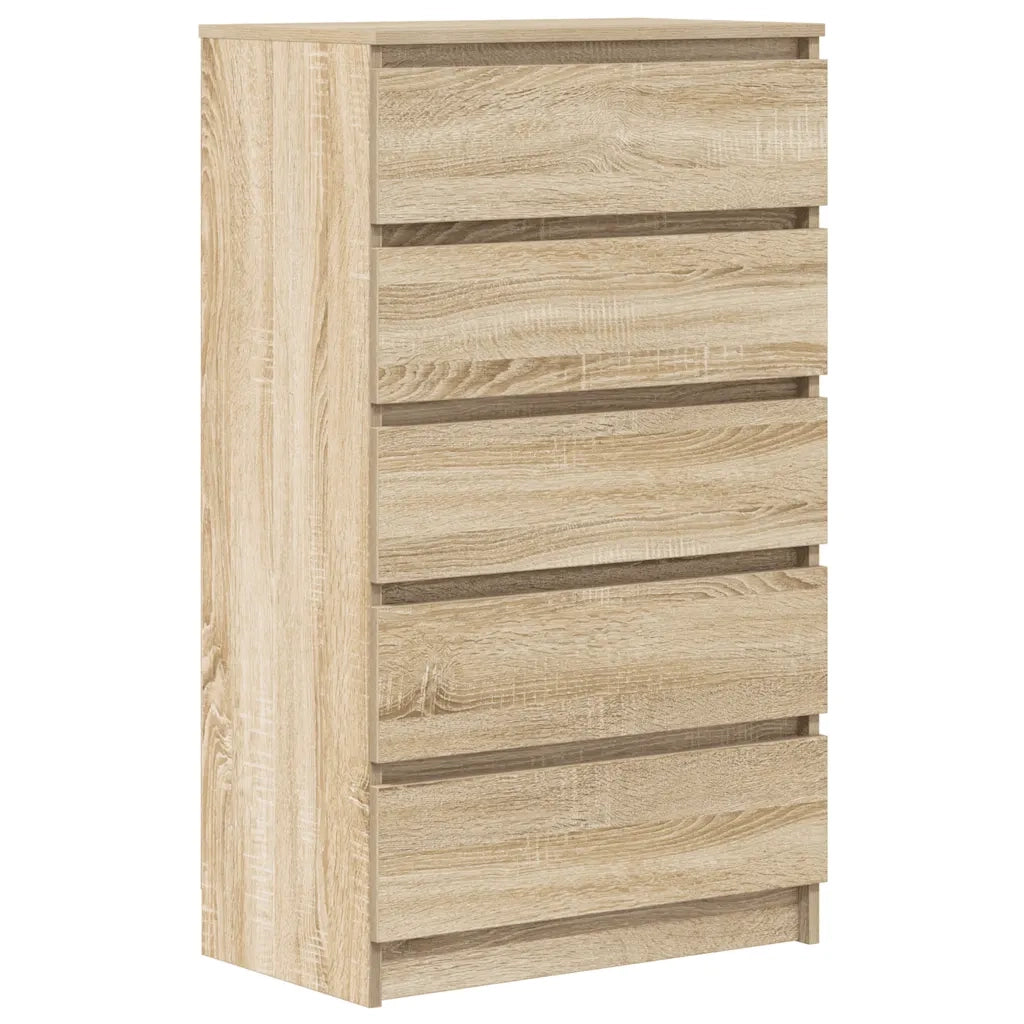 Cassettiera Rovere Sonoma 60x36x103 cm in Legno Multistrato 823019