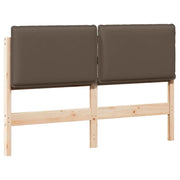 Testiera | Testata imbottita con Testiera | Testata Grigio Naturale e Chiaro 160 cm