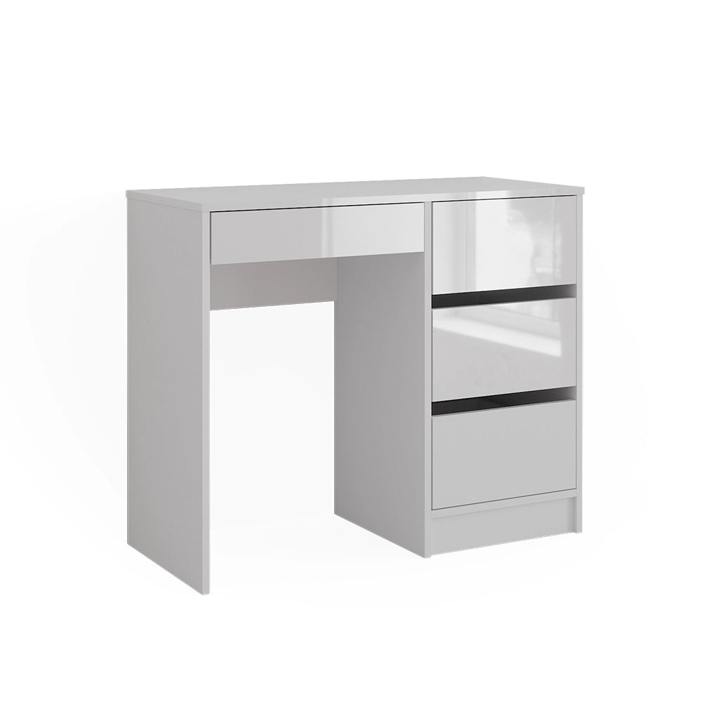 Vicco Scrivania Bianco lucido 90 x 40 cm con cassetti