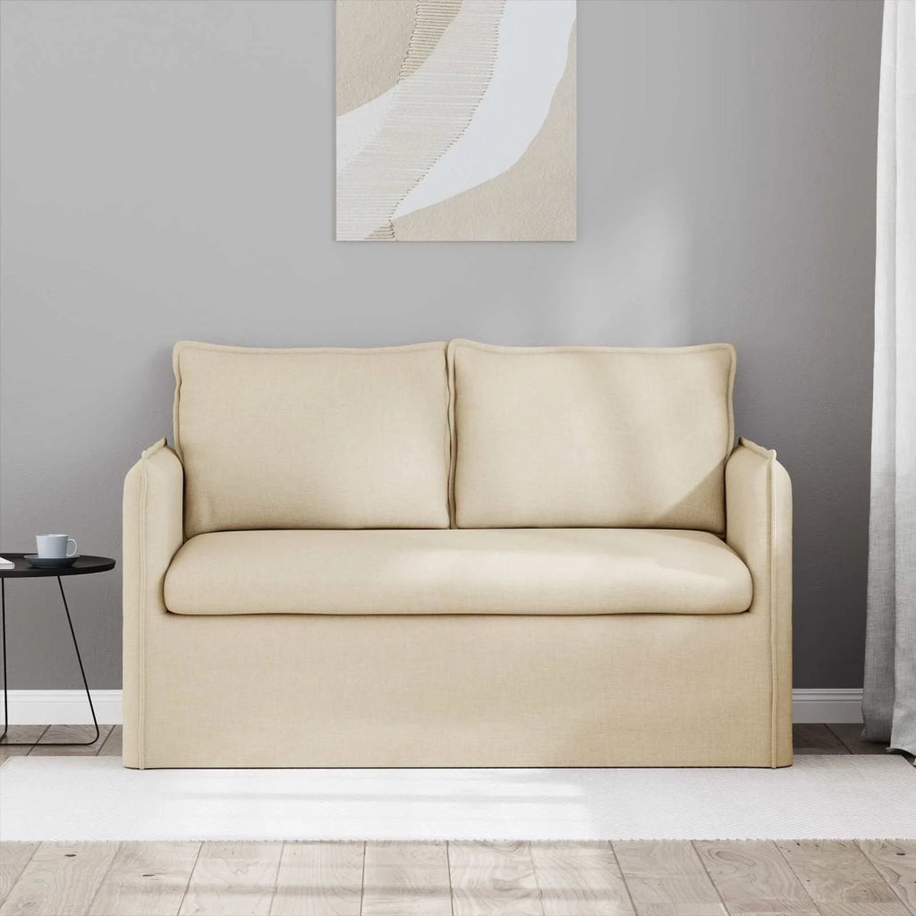 Divano Crema 136 x 82 x 85 cm Tessuto 42024516