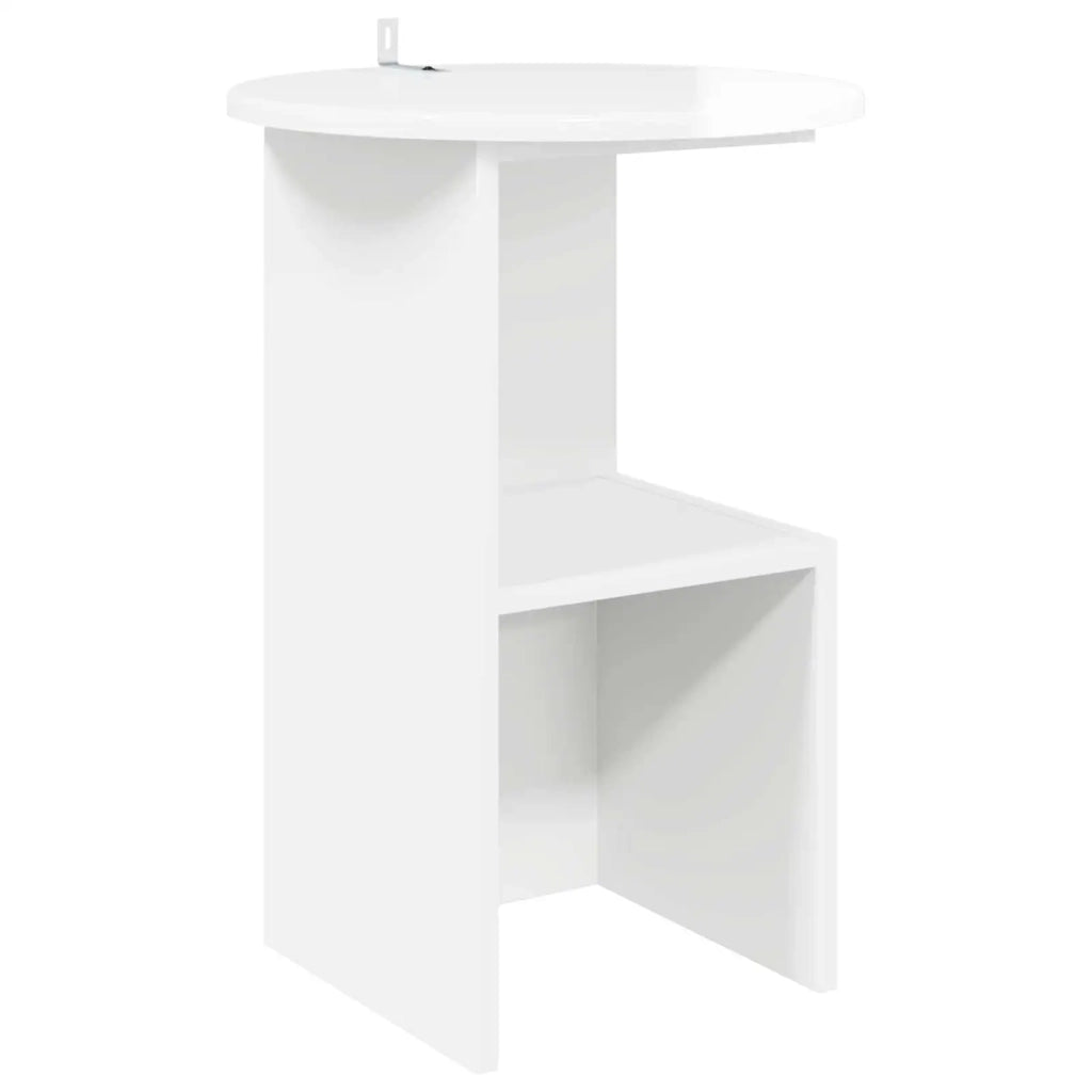 Tavolo laterale Bianco Lucido Ø 39,5 x 55 cm 8001041
