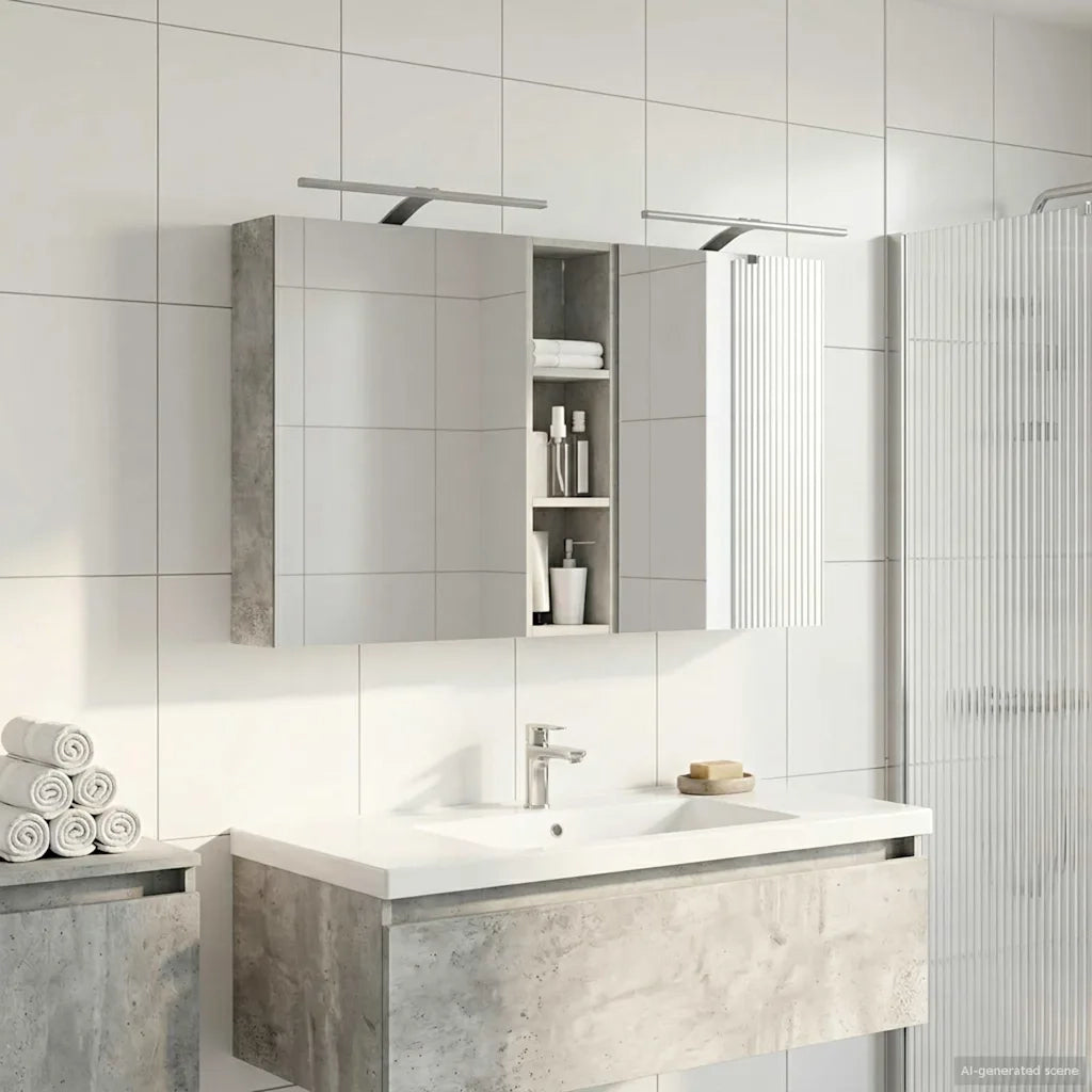 Set di Armadi da Bagno con lo scaffale 3 pcs 120 x 14,5 x 70 cm 3403755