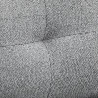 Poltrona Moderna in Tessuto con Seduta Imbottita e Gambe in Acciaio, 76x68x80 cm, Grigio