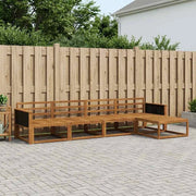 Set di divani da esterno 5 pz Naturale Legno di Acacia Massello 3382472