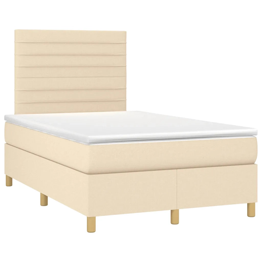 Giroletto a Molle con Materasso Crema 120x190 cm in Tessutocod mxl 116248