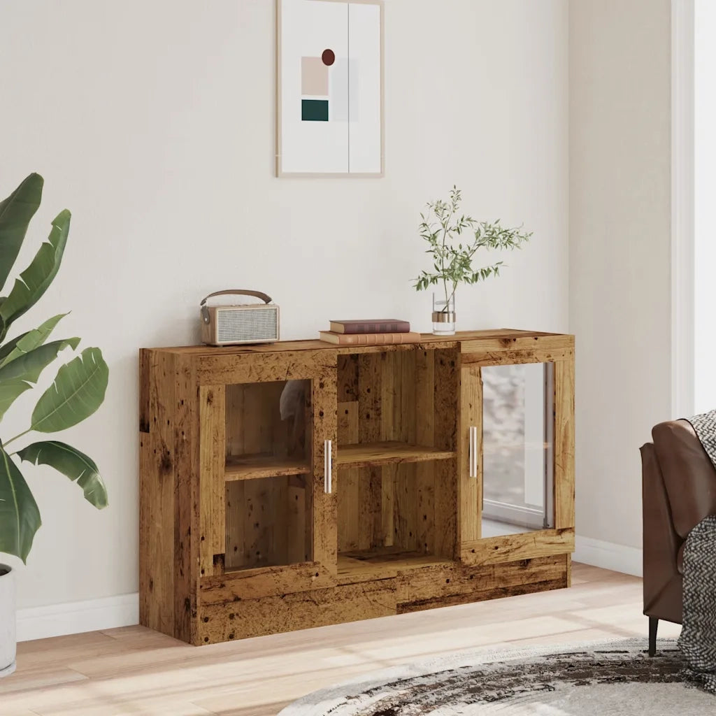 Credenza-Buffet-Armadio da cucina Legno Antico 120x30,5x70 cm in Truciolato 837059