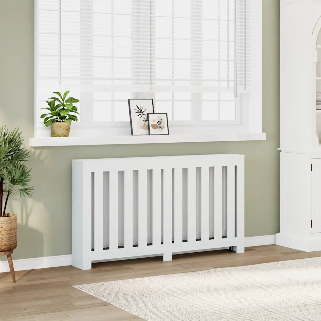 Copertura Termosifone Bianca 149x20x82 cm Legno Multistrato CFW8238128