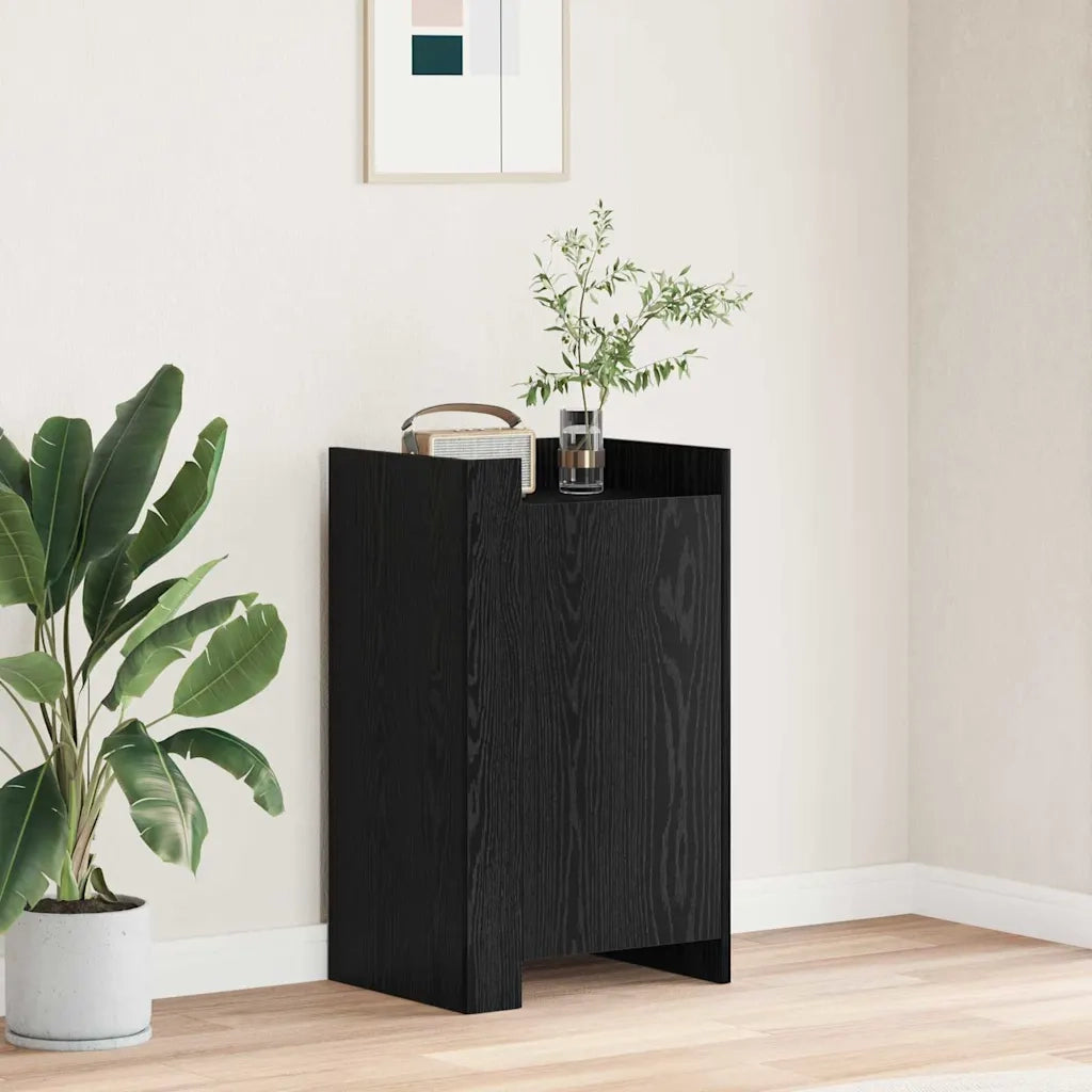 Credenza | Madia | Buffet da pranzo | Armadio da pranzo Rovere Nero 45 x 35 x 75 cm