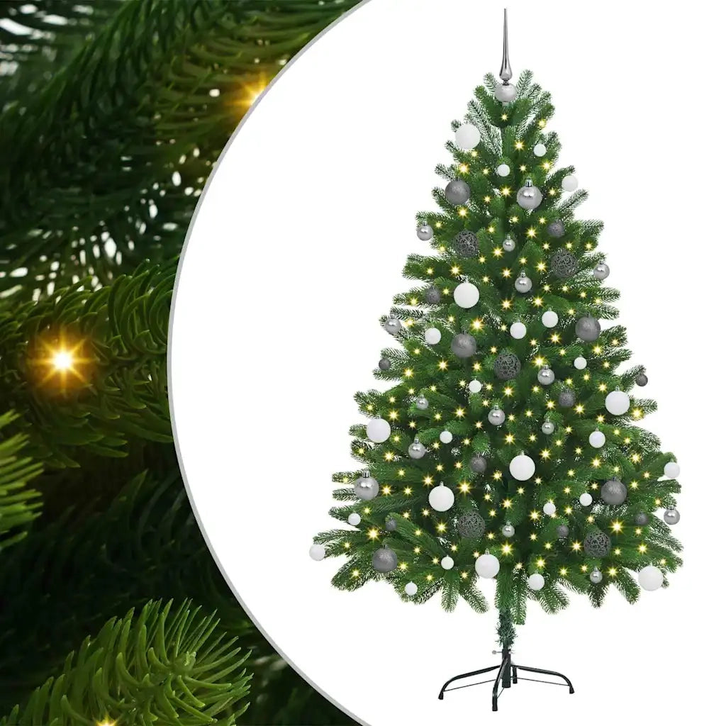 Albero di Natale con 300 LED con supporto Verde 180 cm PE 3396330
