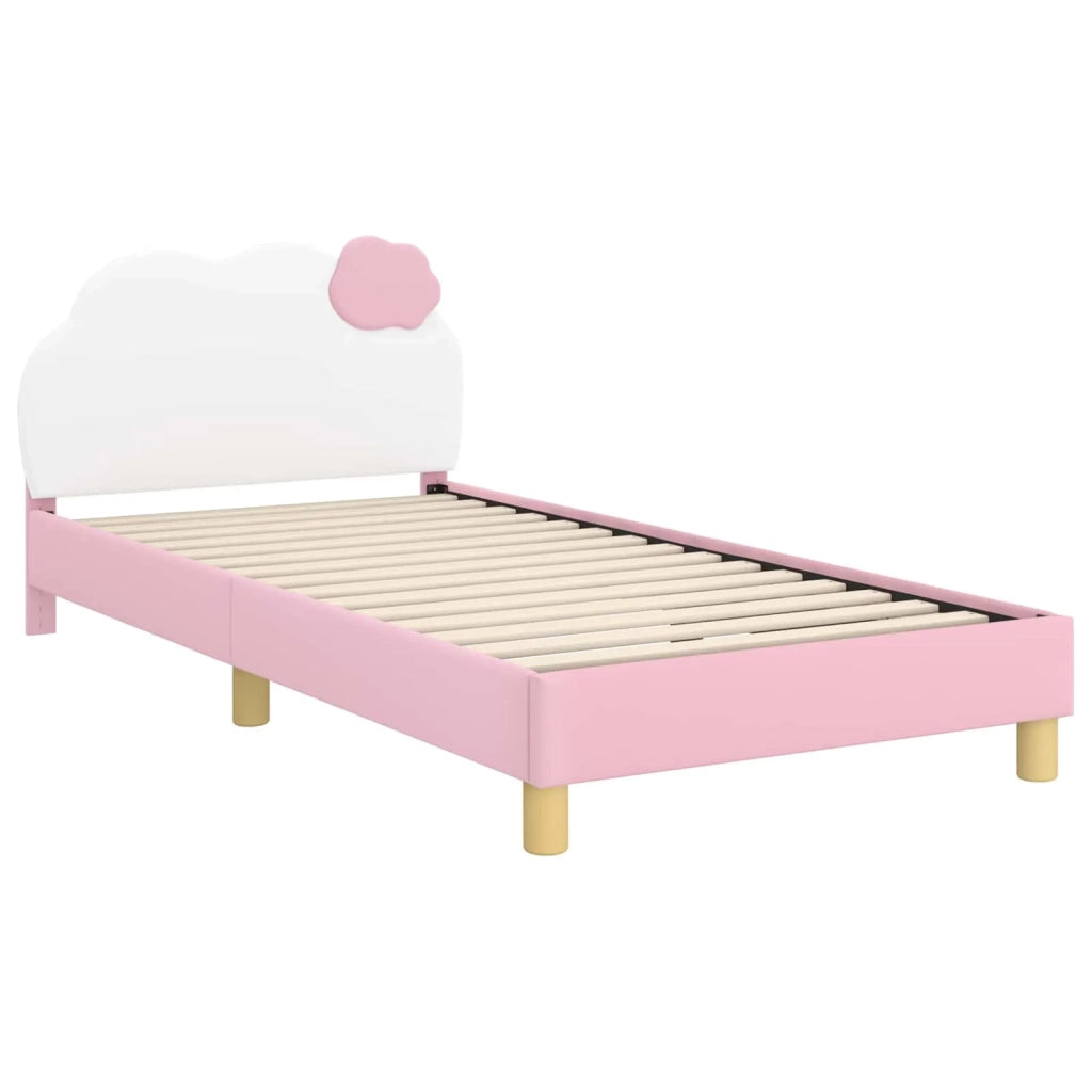 Struttura letto bambini con testata Rosa 90 x 200 cm PU 42011022
