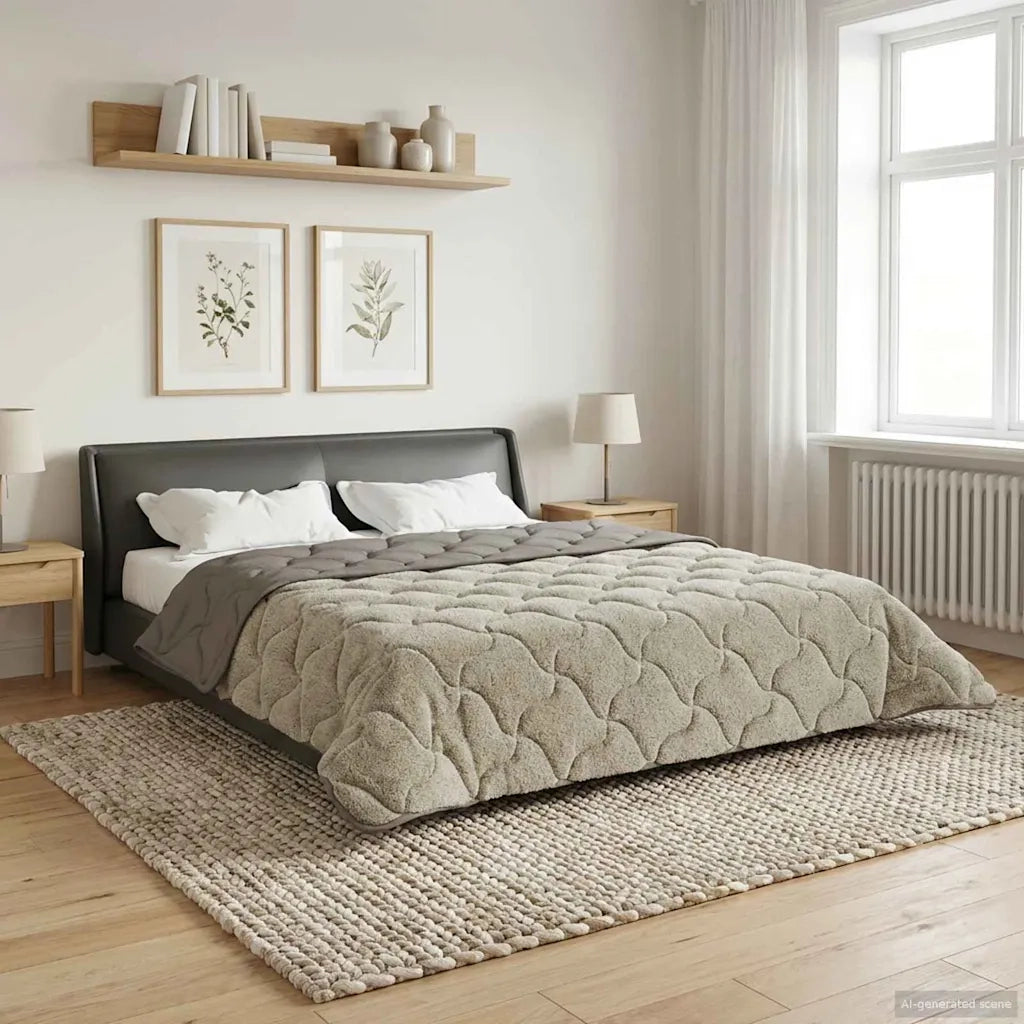 Duvet Estivo Trapuntato Grigio chiaro 200 x 220 cm 42026177