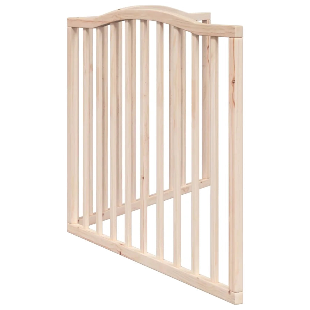 Cancello per Cani Pieghevole 2 Pannelli 160 cm Legno di Pioppo CFW2179132