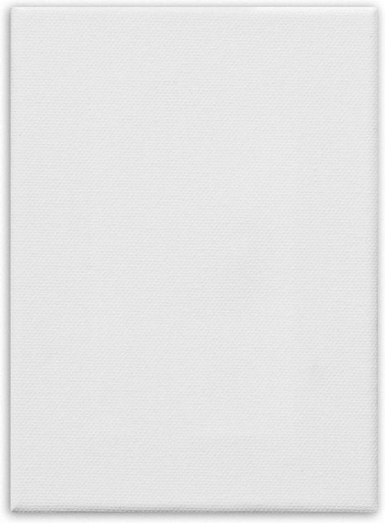 Tela da pittura 13x18cm 380gr/m2 100% cotone - extra resistente - con cornice di abete