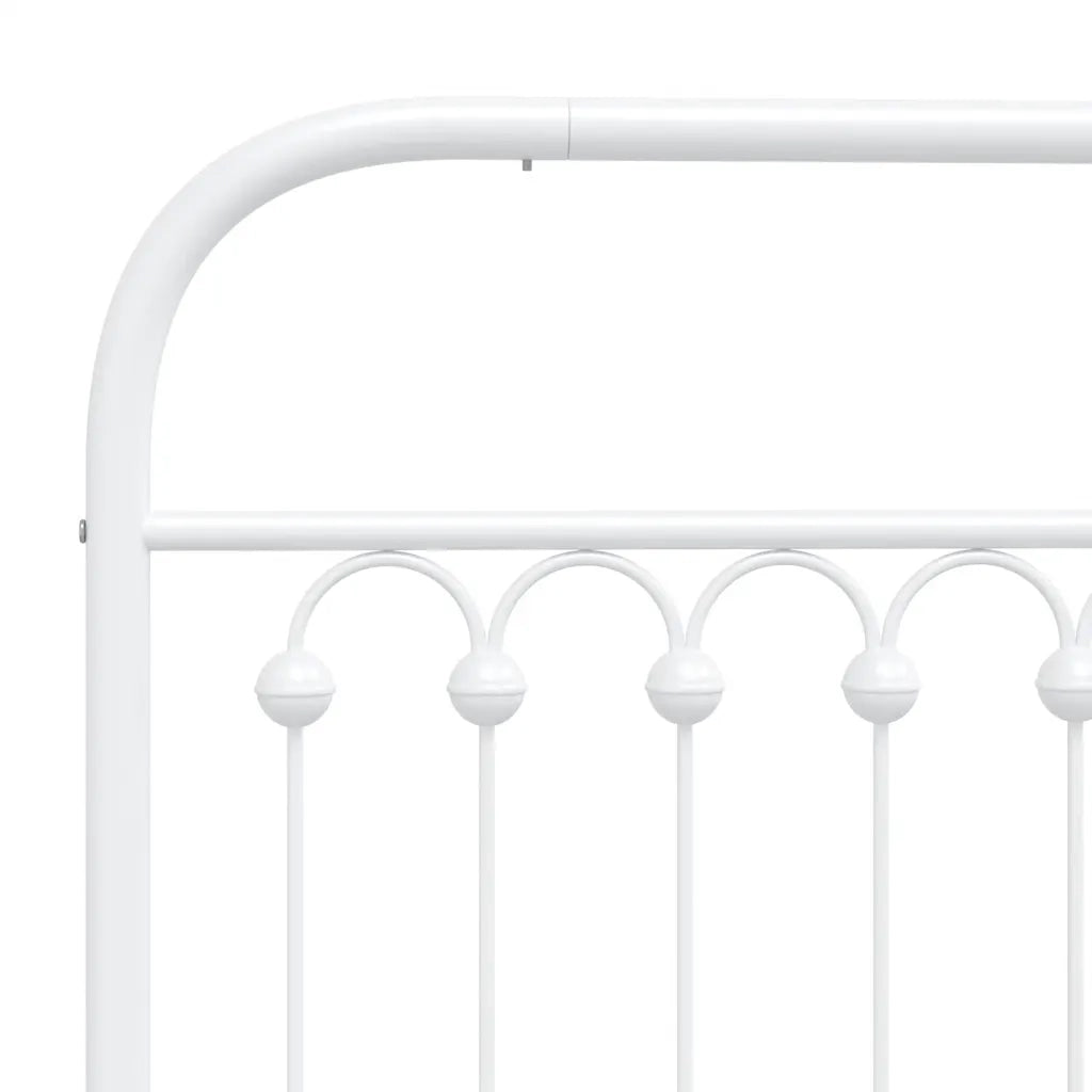 Testiera di Ricambio in Metallo Bianco 120 cm 376680