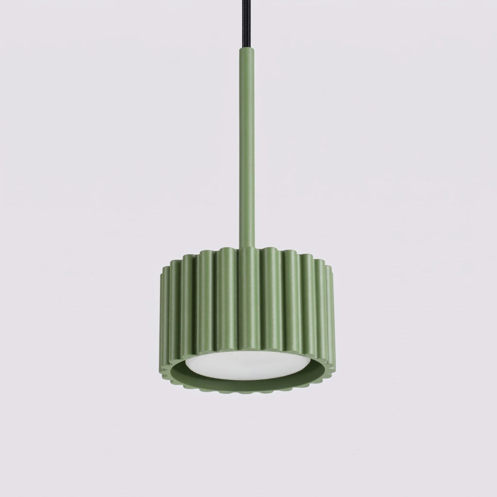 Lampada a sospensione AURA 1 verde oliva Gx53
