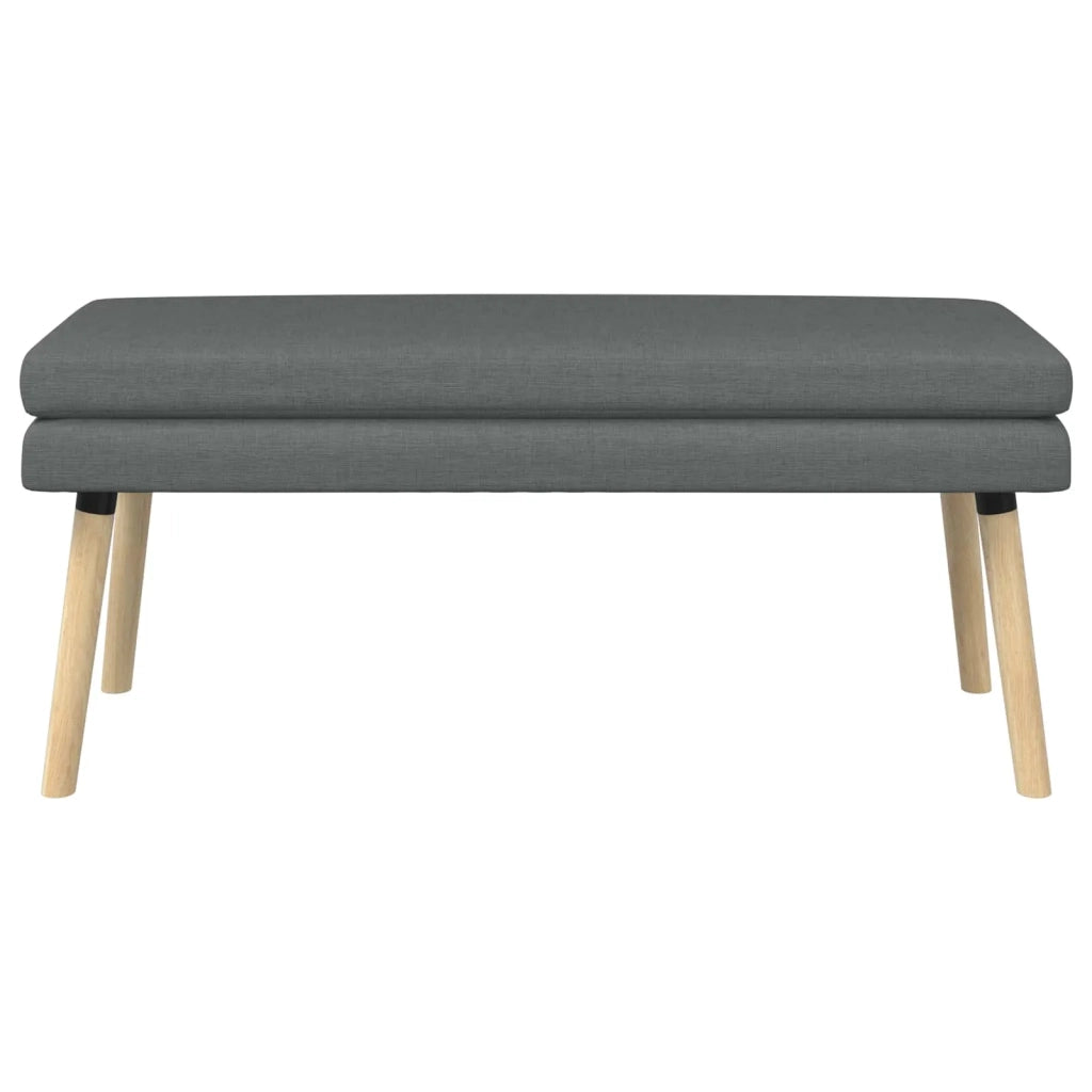 Panchina a doppio strato Grigio Scuro 110 x 40 x 47 cm Tessuto 42038446