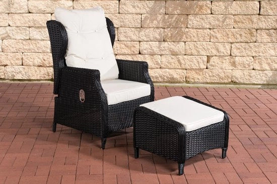 Poltrona da giardino completa di pouf - Poltrona da giardino - poltrona da giardino all'aperto - poltrona da relax all'aperto - Relax - creme bianco 

Modello: 
Dimensioni: 
Materiali: 
Colore: creme bianco