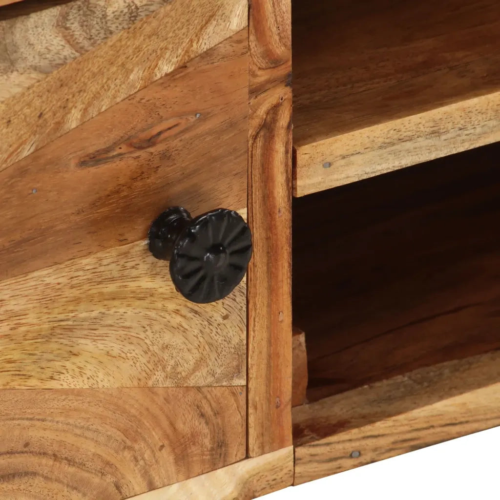 Mobile Porta TV 145x35x35 cm in Legno Massello di Acacia cod mxl 60371