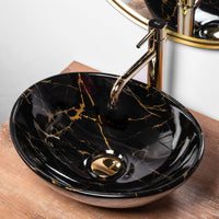 Lavabo Da Appoggio Rea Sofia Black Marble