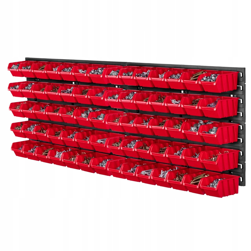 Pannello portautensili KADAX da parete per officina, 116x39 cm, 70 scomparti, garage/officina.