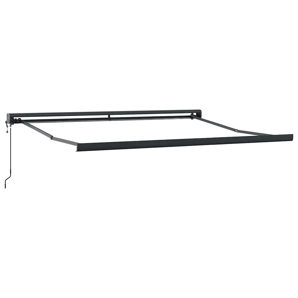 Tenda Retrattile Arancione Marrone 3x2,5 m Tessuto e Alluminio 3154616