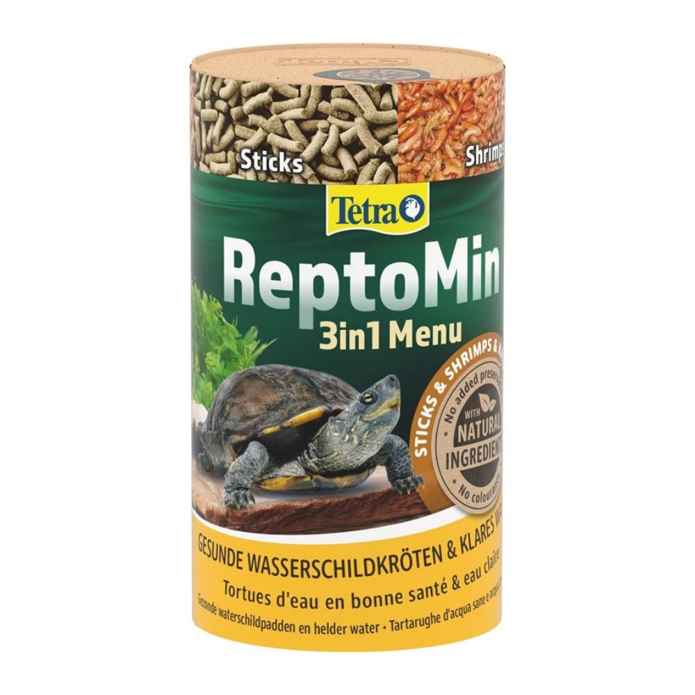 Tetra Reptomin Menu 250ml/44gr - Selezione di Mangimi per Tartarughe Acquatiche