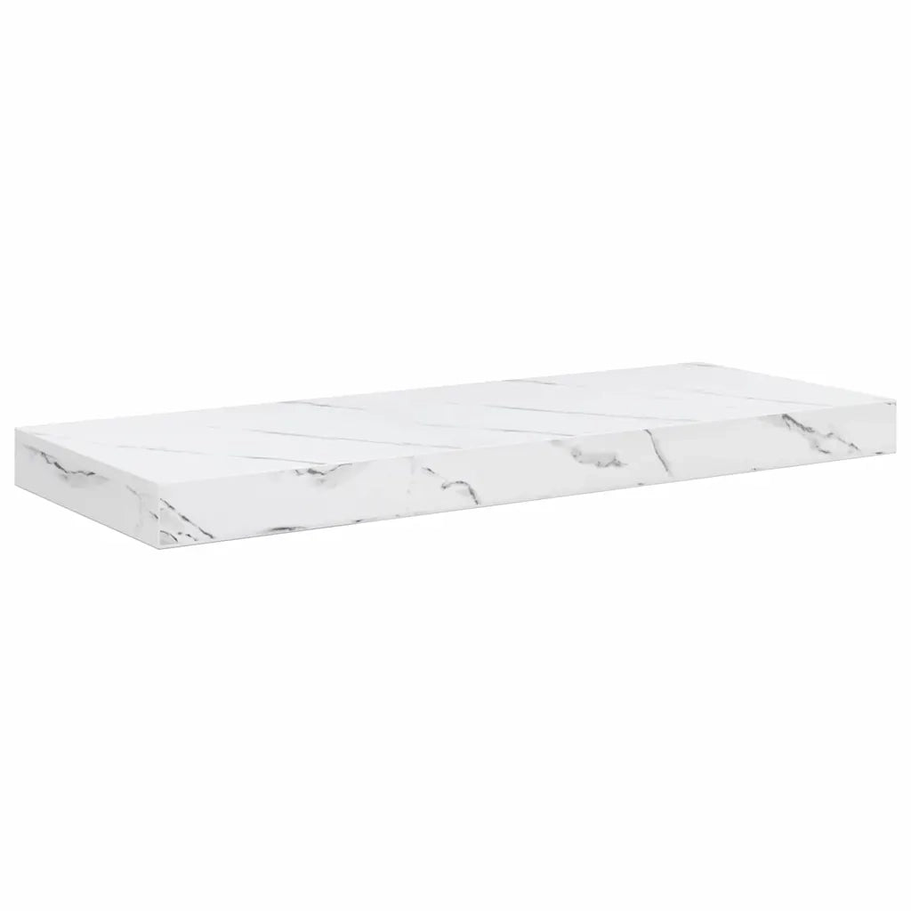 Scaffale da parete 2 pcs Marmo Bianco 60 x 23,5 x 4 cm 42019969