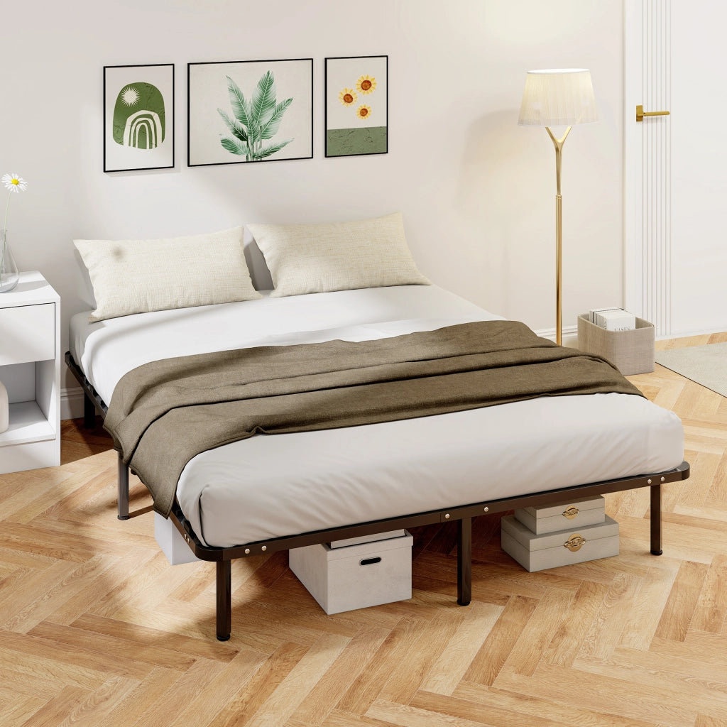 Letto Matrimoniale Contenitore in Legno Massello con Rete a Doghe ¨C Zephmum ¨C 160x190 Nero