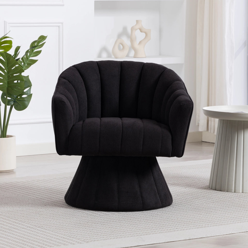 Poltrona Girevole da Ufficio Ergonomica ¨C Xylo ¨C Nera, Braccioli, Design Moderno