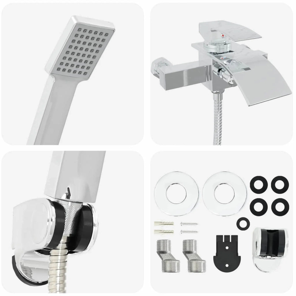 Set di doccia con soffione Cromo G 1 / 2 pollici 42023402