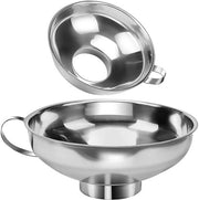 Treccia a doppia canna in acciaio inossidabile con apertura ampia, impianto di pulizia per bottiglie con diametro grande, filtro multifunzionale per cucina per olio e vino.
